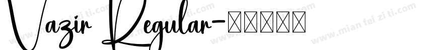 Vazir Regular字体转换